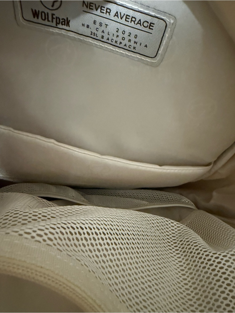 35L Bombshell Sportswear x Wolfpak Cream Backpack - Picture 2 of 4